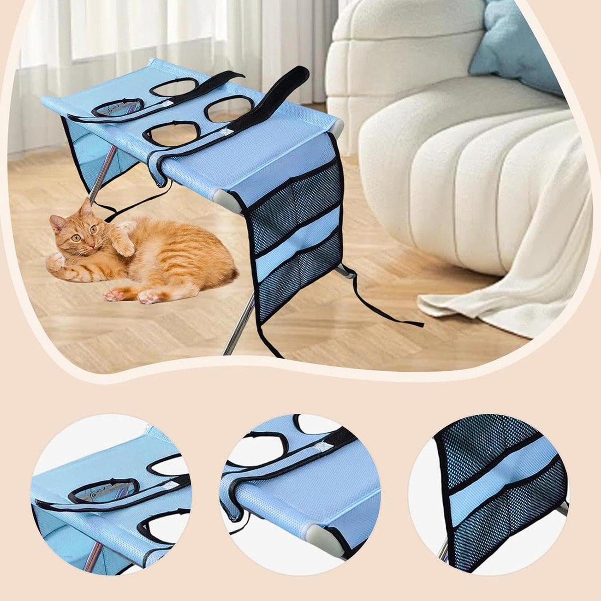 Collage d'utilisations - bain, brossage, séchage pour chiens et chats